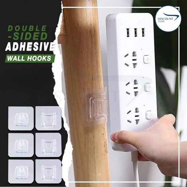 Double-Sided Self Adhesive Wall Hooks - (IMPORTED)