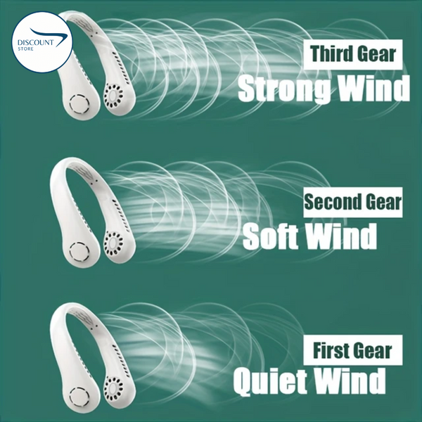 Portable Bladeless Hanging Neck Fan - (IMPORTED)