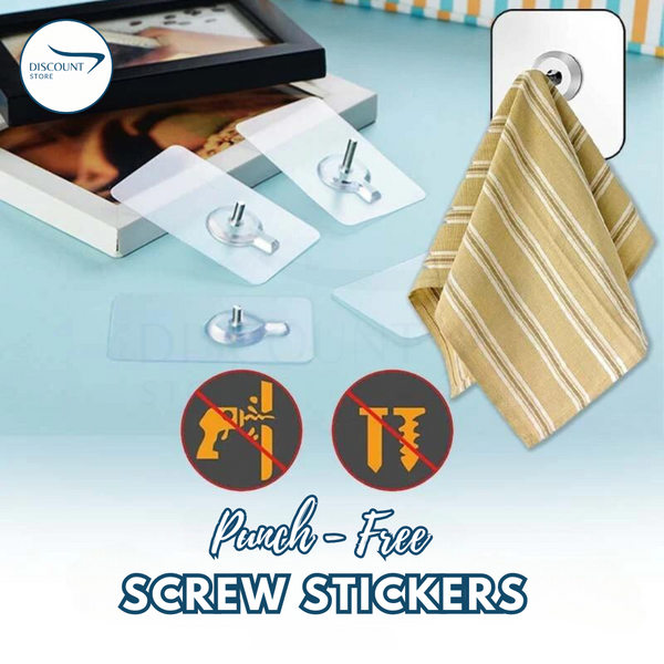 Punch-Free Screw Stickers - (IMPORTED)