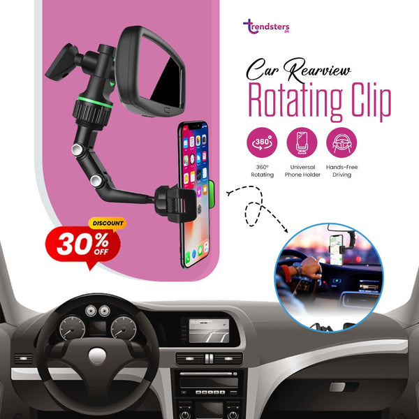 Car Rearview 360 Rotating Clip
