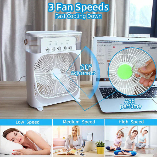 Portable Humidifier Air Cooling Conditioner Fan
